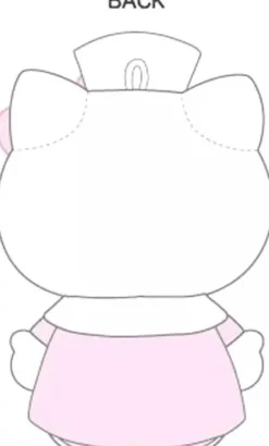 Sanrio Plush Toy*Hello Kitty Nurse Mascot Plush Key Holder Pink JAPAN OFFICIAL