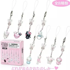 Sanrio Hello Kitty Secret Strap Angel Little Devil Design Rabbit Key Chain JAPAN