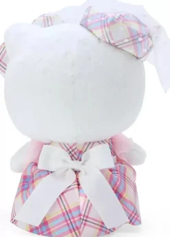 Sanrio Plush Toy*Hello Kitty 50th Anniversary Dress Tartan Plush JAPAN OFFICIAL