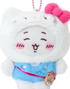 Sanrio Hello Kitty x Chiikawa Mascot Holder Chiikawa Plush JAPAN OFFICIAL