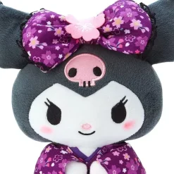 Nakajima Corporation Plush Toy*Sanrio Kuromi Sakura Kimono S Size Plush Doll JAPAN OFFICIAL