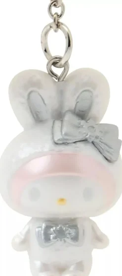 Sanrio Sanrio Characters*My Melody Fluffy Snow Rabbit Keychain JAPAN OFFICIAL