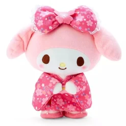 Nakajima Corporation Plush Toy|Sanrio Characters*Sanrio My Melody Sakura Kimono Pink S Size Plush Doll JAPAN OFFICIAL