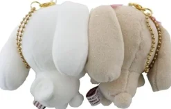 Sanrio Plush Toy|Sanrio Characters*Nikonui Cinnamoroll & Moca Plush Mascot Keychain JAPAN OFFICIAL