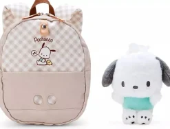 Sanrio Pochacco Kids Backpack with Plush Toy JAPAN OFFICIAL