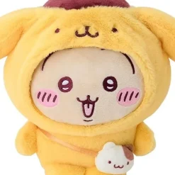 Sanrio Plush Toy*Pom Pom Purin x Chiikawa Usagi Plush Doll JAPAN OFFICIAL