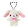 Sanrio Sugar Bunnies Mini Mascot Holder Shirousa Plush JAPAN OFFICIAL