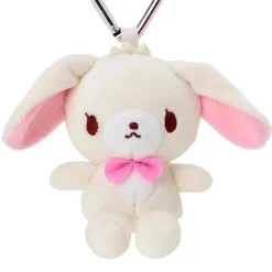 Sanrio Sugar Bunnies Mini Mascot Holder Shirousa Plush JAPAN OFFICIAL