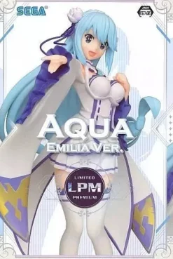 SEGA Figure*Konosuba Aqua Emilia ver Limited Premium Figure LPM JAPAN OFFICIAL