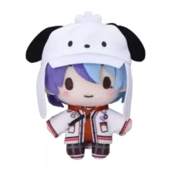 SEGA Sanrio Characters*Project Sekai x Sanrio Fuwapuchi Toya Aoyagi Mascot Plush Doll JAPAN