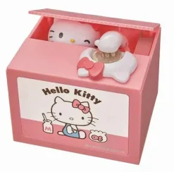Shine NEW Hello Kitty Bank Piggy Bank Battery Powered JAPAN OFFICIAL