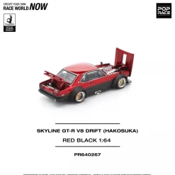 Pop Race Other Toys & Hobbies*SKYLINE GT-R V8 Drift Hakosuka Red Black 1/64 Miniature Car JAPAN OFFICIAL