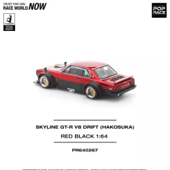 Pop Race Other Toys & Hobbies*SKYLINE GT-R V8 Drift Hakosuka Red Black 1/64 Miniature Car JAPAN OFFICIAL