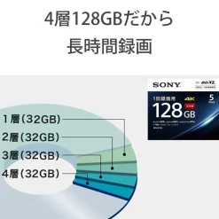 Sony BD-R Printable HD Blu-Ray 4x Blank Disc Media BDR 128GB 5pack JAPAN