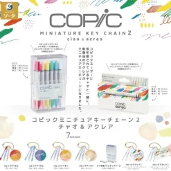 SO-TA Copic Miniature Keychain 2 Ciao & Acrea Complete Set Capsule Toy JAPAN
