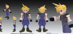 Square Enix Final Fantasy VII Polygon Soft Vinyl Cloud Strife Figure JAPAN