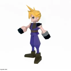 Square Enix Final Fantasy VII Polygon Soft Vinyl Cloud Strife Figure JAPAN