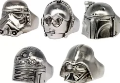 TAKARA TOMY ARTS Star Wars*Star Wars Metal Ring Collection All 5 Types Set Figure Capsule Toy JAPAN