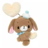 Sanrio Sugar Bunnies Kurousa Mascot Holder Heisei Born Character Fluffy Heart Plush