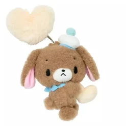 Sanrio Sugar Bunnies Kurousa Mascot Holder Heisei Born Character Fluffy Heart Plush