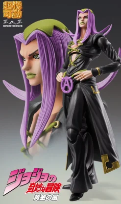 Medicos Entertainment Super Action Statue JoJo's Bizarre Adventure Leone Abbacchio Ver.BLACK Figure