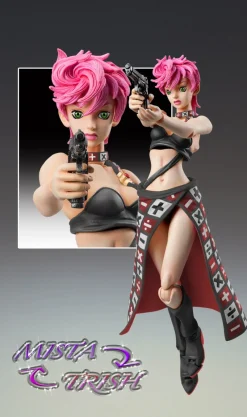 Medicos Entertainment Super Action Statue JoJo's Bizarre Adventure Part. V Trish Una Ver. BLACK Figure