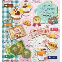 Toys Spirits Super Real The Convenience Store Sweets Mascot Drei Set of 5 Capsule Toy JAPAN