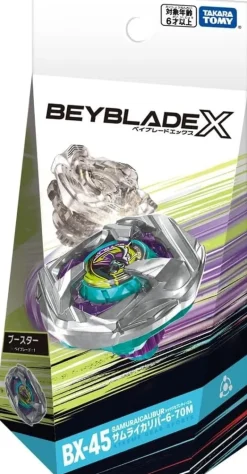 Takara Tomy Beyblade X BX-45 Booster Samurai Caliber 6-70M JAPAN OFFICIAL