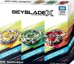 Takara Tomy Beyblade*Beyblade X BX-08 3on3 Deck Set JAPAN OFFICIAL