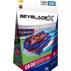 Takara Tomy Beyblade X UX-00 Dranbuster 1-60A Metal Coat Blue FC Barcelona JAPAN