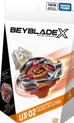 TAKARA TOMY Beyblade X UX-02 Sterter Hells Hammer 3-70H JAPAN OFFICIAL