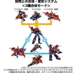 Takara Tomy Figure*Diaclone DA-114 Diabattles V2 Battles 03 Action Figure JAPAN