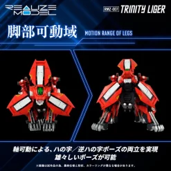 Takara Tomy Figure*Realize RMZ-007 Trinity Liger 1/100 Action Figure JAPAN OFFICIAL