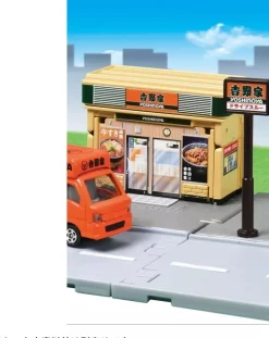Takara Tomy Tomica Town Yoshinoya with Yoshinoya Orange Dream Car JAPAN OFFICIAL