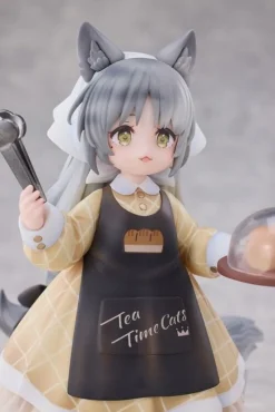 RIBOSE Figure*Tea Time Cats Scene Bread House Clerk & Customer Set Figure JAPAN OFFICIAL