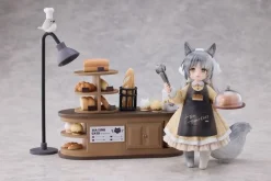 RIBOSE Figure*Tea Time Cats Scene Bread House Clerk & Customer Set Figure JAPAN OFFICIAL