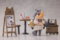 RIBOSE Figure*Tea Time Cats Scene Bread House Clerk & Customer Set Figure JAPAN OFFICIAL