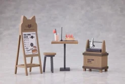 RIBOSE Figure*Tea Time Cats Scene Bread House Clerk & Customer Set Figure JAPAN OFFICIAL