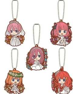 BANDAI The Quintessential Quintuplets Capsule Rubber Mascot 8 Full SET of 5 ZA-301