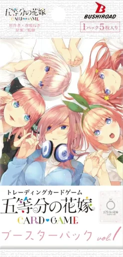 BUSHIROAD The Quintessential Quintuplets Card Game Vol.1 Booster Pack Box TCG JAPAN
