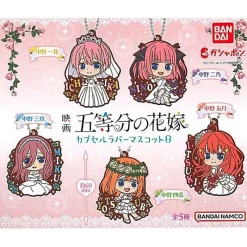 BANDAI Capsule Toy|Capsule Toy*The Quintessential Quintuplets Capsule Rubber Mascot 8 Full SET of 5 ZA-301