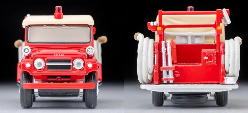 Tomytec Tomica Limited Vintage LV-31c Nissan Patrol Pump Fire Truck with Figure JAPAN