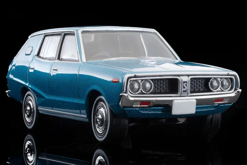 Tomytec Tomica Limited Vintage Neo 1/64 Nissan Skyline Wagon 1800 Sporty GL Blue 1972