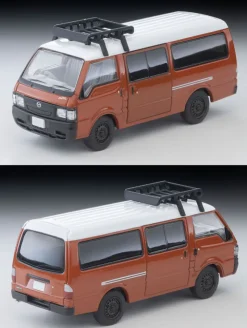 Tomytec Tomica LV-N310d Mazda Bongo Brawny Van Custom Model Brown w/Roof Carrier&Figure