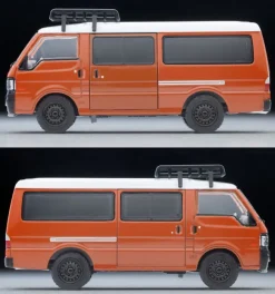 Tomytec Tomica LV-N310d Mazda Bongo Brawny Van Custom Model Brown w/Roof Carrier&Figure