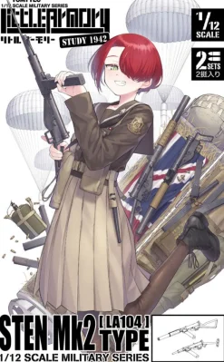 Tomytec Figure*LittleArmory LA104 STEN Mk2 Type 1/12 Plastic Model Kit JAPAN OFFICIAL