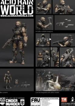 TOYS ALLIANCE Acid Rain FAV-A130 Cinder Invader 1/18 Action Figure JAPAN