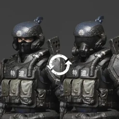 TOYS ALLIANCE Figure*Acid Rain FAV-A133 Akasabi Purger 1/18 Action Figure JAPAN