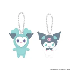 Sanrio TWICE LOVELYS x Characters Bag Charm Mively x Kuromi Set of 2 Plush JAPAN