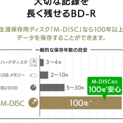 Victor M-DISC Long-Term Blu-ray BD-R XL 100GB 10 Discs Printable JAPAN OFFICIAL